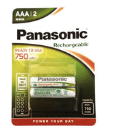 Panasonic Επαναφορτιζόμενες Μπαταρίες ΗR03 750mAh AAA